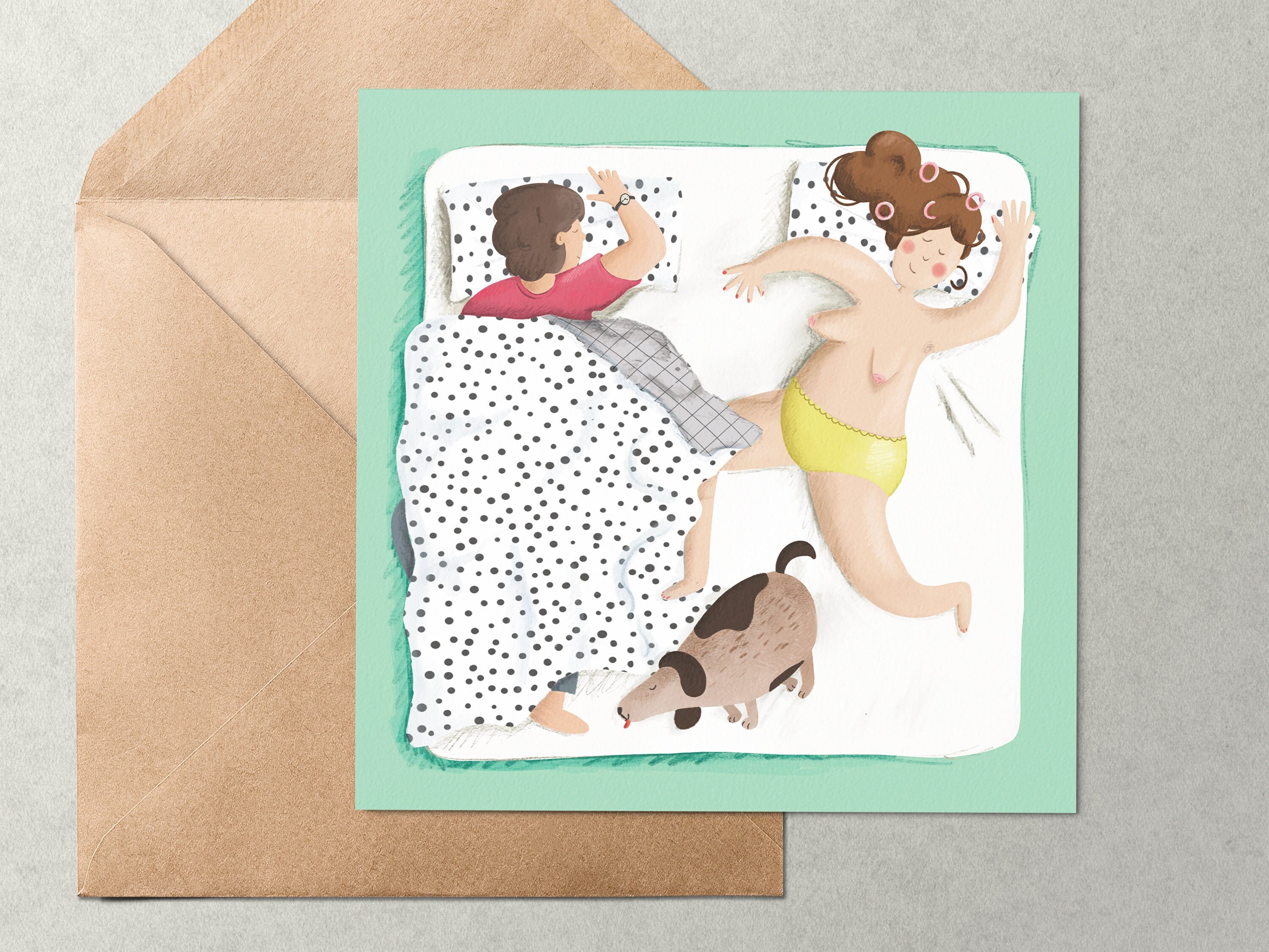 Menopausal Hot Sweats - Greetings card - Female Menopause Humour