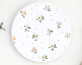 Floral Ceramic Coaster: Drinks Coaster, Table Decor