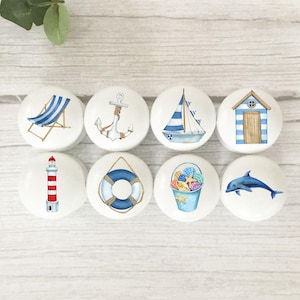 Beach Drawer Knobs, Sea Knobs, Dresser Knobs, Beach Room Decor, Nautical Cabinet Knobs, Handles, Furniture Knobs, Beach Door Knobs, Gift