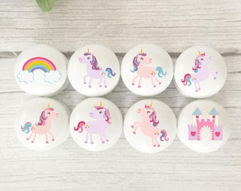 Unicorn Drawer Knobs, Unicorn Knobs, Unicorn Door Knobs, Dresser Knobs, Girls Room, Unicorn Nursery, Baby's Nursery, Rainbow Unicorn, Gift