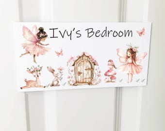Fairy Door Sign, Fairy Plaque, Kids Plaque, Kids Sign, Personalised Sign, Personalised Door Plaque, Girls Room,Nursery Plaque, Nursery Decor