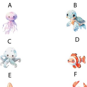 Sea Creature Knobs, Drawer Knobs, Sea Knobs, Ocean Knobs, Sea Creature Pulls, Fish Knobs, Fish Handles, Door Knobs, Drawer Handles,Kids Room Bild 9