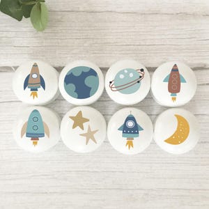 Drawer Knobs, Drawer Pulls, Door Knobs, Children's Room, Rocket, Boys Room, Boys Room Decor, Space Knobs, Space Room, Rocket Knobs, Gift