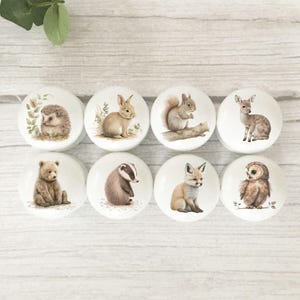 Drawer Knobs, Woodland Animals, Forest Animals, Woodland Knobs, Kids Pulls, Nursery Decor, Nursery, Woodland knobs, Kids Knobs, Drawer Pulls