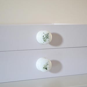 Foliage Drawer Knobs, Leaf Door Knobs, Leaf Bouquet Handles, Kitchen Decor, Foliage Cabinet Knobs, Greenery Design. Bild 7