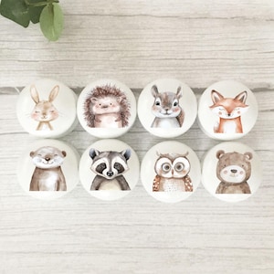 Drawer Knobs, Woodland Animals, Forest Animals, Woodland Knobs, Kids Pulls, Nursery Decor, Nursery, Woodland knobs, Kids Knobs, Drawer Pulls