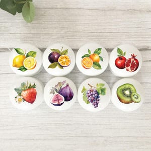 Fruit Furniture Knobs:  Handles For Kitchen Cabinet, Dresser, Strawberry, Lemon, Orange Knobs.