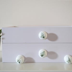 Foliage Drawer Knobs, Leaf Door Knobs, Leaf Bouquet Handles, Kitchen Decor, Foliage Cabinet Knobs, Greenery Design. Bild 2