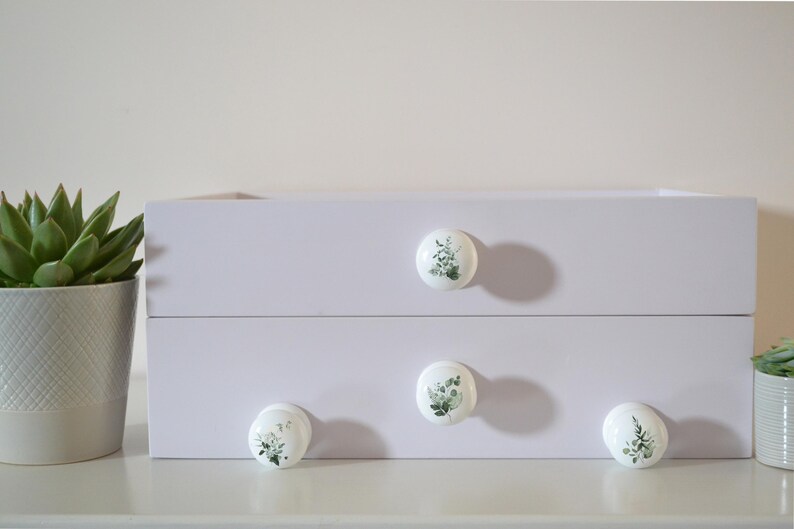 Foliage Drawer Knobs, Leaf Door Knobs, Leaf Bouquet Handles, Kitchen Decor, Foliage Cabinet Knobs, Greenery Design. Bild 2