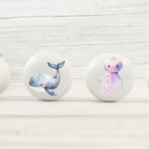 Sea Creature Knobs, Drawer Knobs, Sea Knobs, Ocean Knobs, Sea Creature Pulls, Fish Knobs, Fish Handles, Door Knobs, Drawer Handles,Kids Room Bild 7