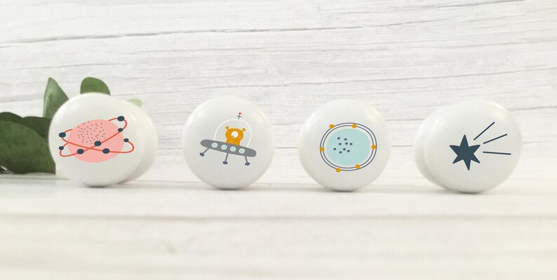 Drawer Knobs, Drawer Pulls, Door Knobs, Children's Room, Rocket, Boys Room, Boys Room Decor, Space Knobs, Space Room, Rocket Knobs, Gift image 2