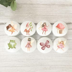 Fairy Drawer Knobs, Handles, Door Knobs, Children's Room, Nursery Decor, Nursery, Flowers, Girls, Fairy, Kids Room, Kids Knobs