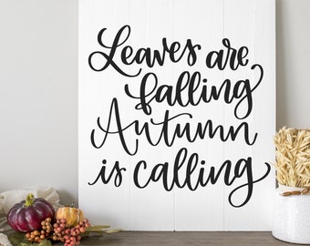 Hand lettered Autumn SVG, cut file for Cricut, Silhouette, SCAL, or laser cutters, sign making,home decor,gift ideas,fall,harvest,farmhouse