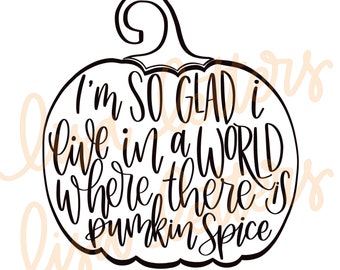 SVG Handlettered design,Silhouette, cut file, Cricut, Fall Decor, Pumpkin Spice, Great for T-shirts or signs, High resolution JPEG, Fall SVG