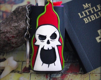 Grim Death custom lighter keychain sleeve