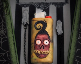 Beetlejuice Shrunken Head Mini lighter keychain sleeve