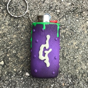 Goosebumps inspired glow-in-the-dark slime lighter keychain