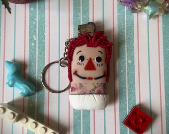 Raggedy Ann lighter keychain sleeve