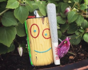 Plank Ed Edd Eddy Inspired Lighter Keychain Sleeve Cover