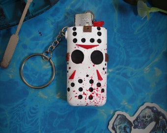 Jason Voorhees Inspired Keychain Lighter Sleeve