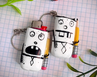 Doodlebob Lighter Keychain sleeve