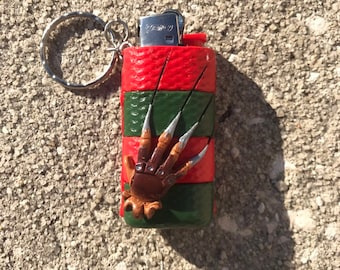 Freddy Krueger Nightmare on Elm Street custom lighter keychain sleeve