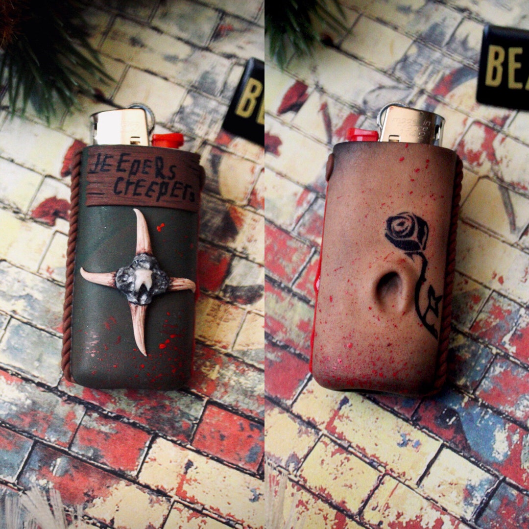 Jeepers Creepers Inspired Shuriken Belly Button Mini Keychain Lighter Etsy