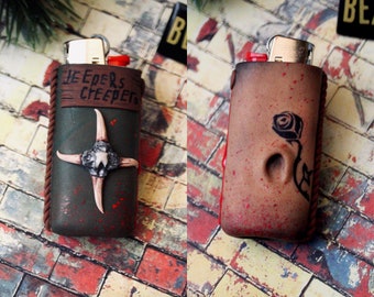 Jeepers Creepers Inspired Shuriken Belly Button Mini Keychain Lighter