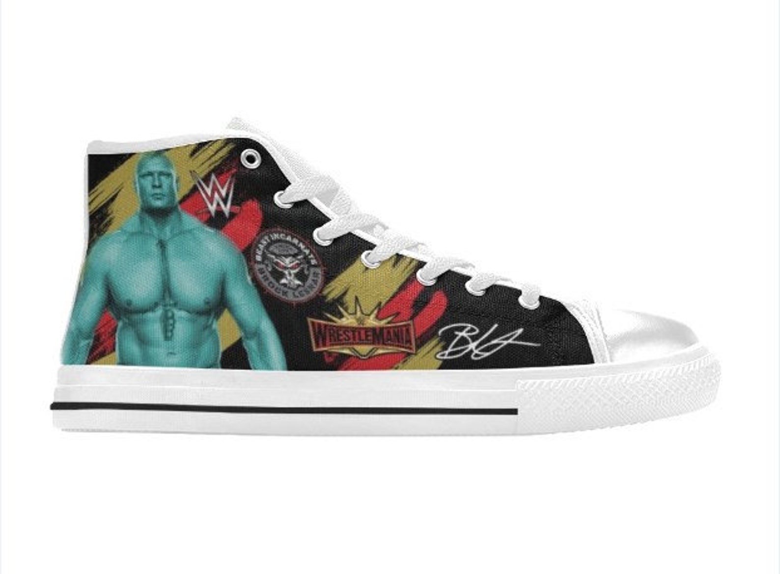 WWE Sneakers Custom WWE Schuhe Brock Lesnar Sneaker Etsy