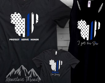 thin blue line mickey mouse