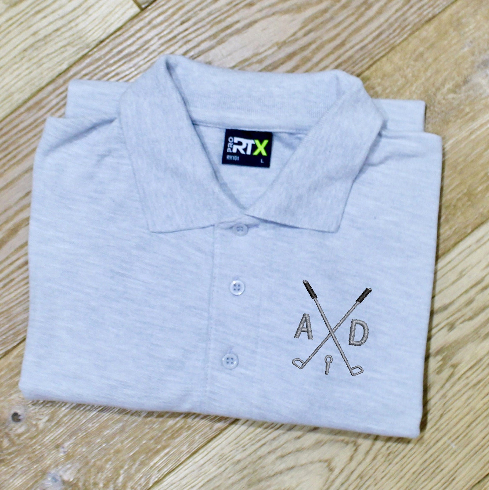 Image of Personalised Golf Polo Shirt - Embroidered Golfing Gift Christmas Golfers