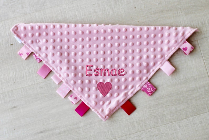 personalised pink blanket