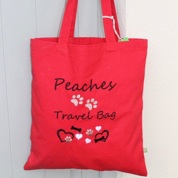 personalised dog tote bag