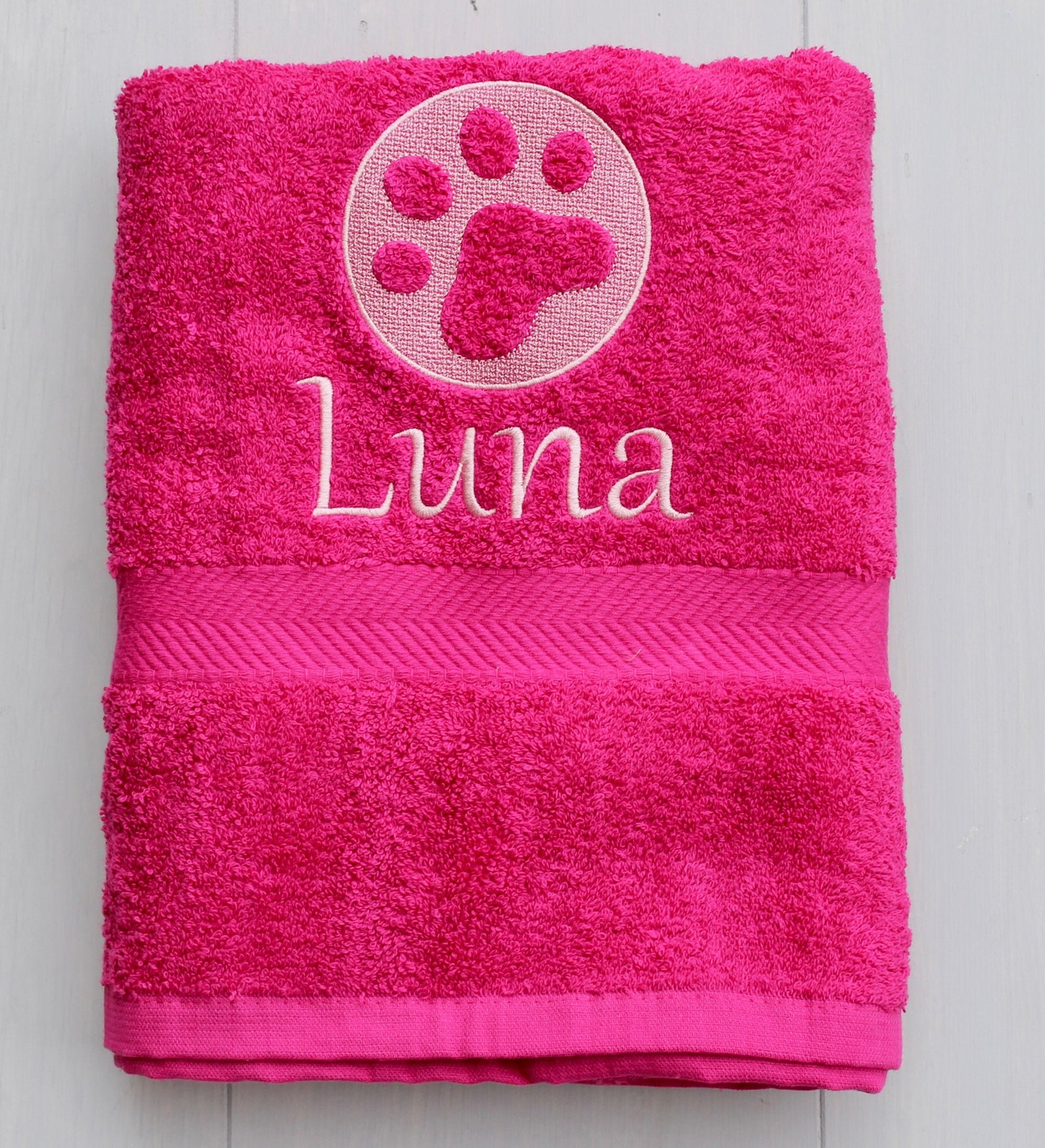 Personalised Dog Towel Dog Paw Towel Dog Gift Pet Towel Etsy UK