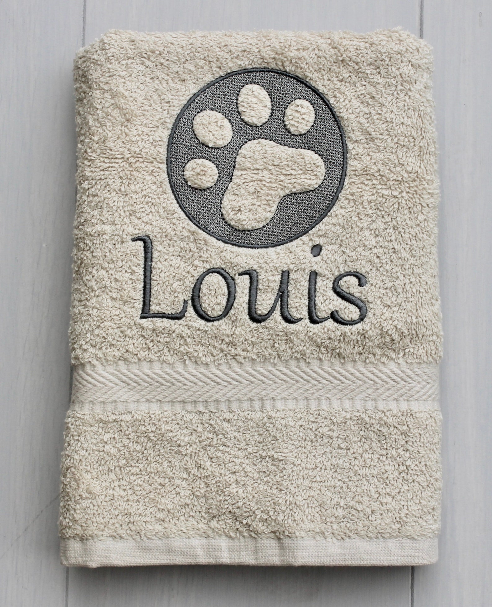 Personalised Dog Towel Dog Paw Towel Dog Gift Pet Towel Etsy UK
