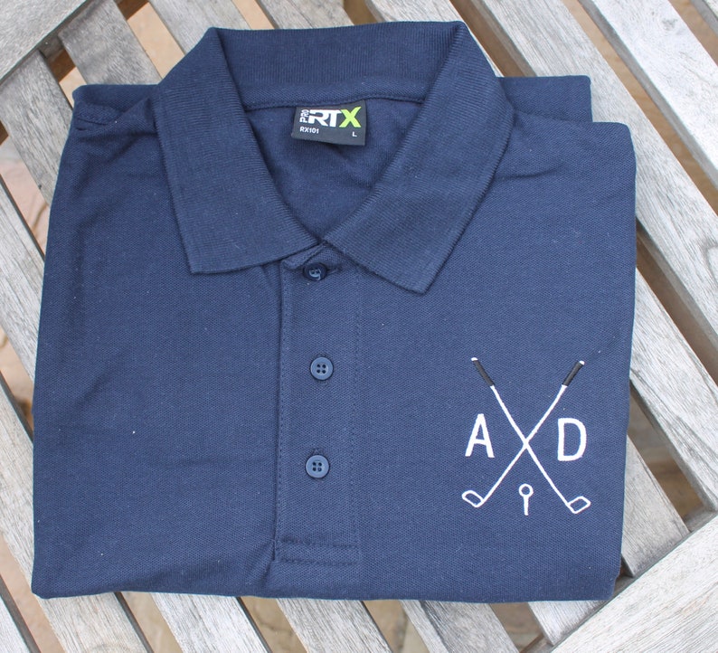 Golf Polo Shirt Personalised Embroidered Polo Shirt golfers Etsy