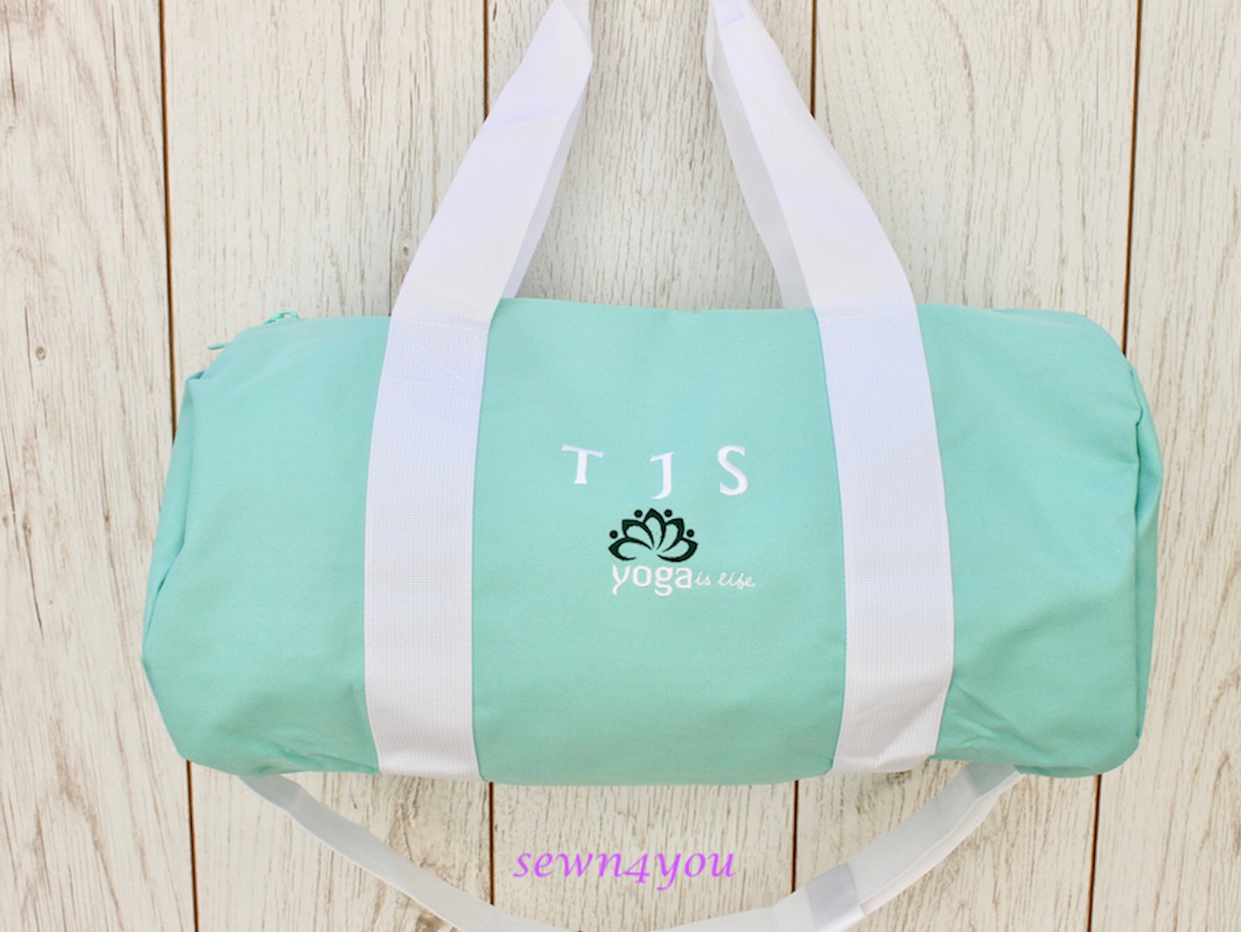 personalised yoga bag