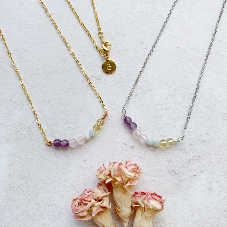 Wellbeing Gemstone Necklace and Bracelet Gift Set
