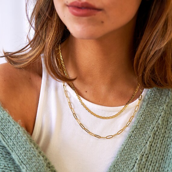 Ava Layered Chunky Double Chain 