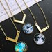 Personalised Nebula, Pluto, Moon & Earth Necklaces 
