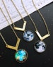 Personalised Nebula, Pluto, Moon & Earth Necklaces 