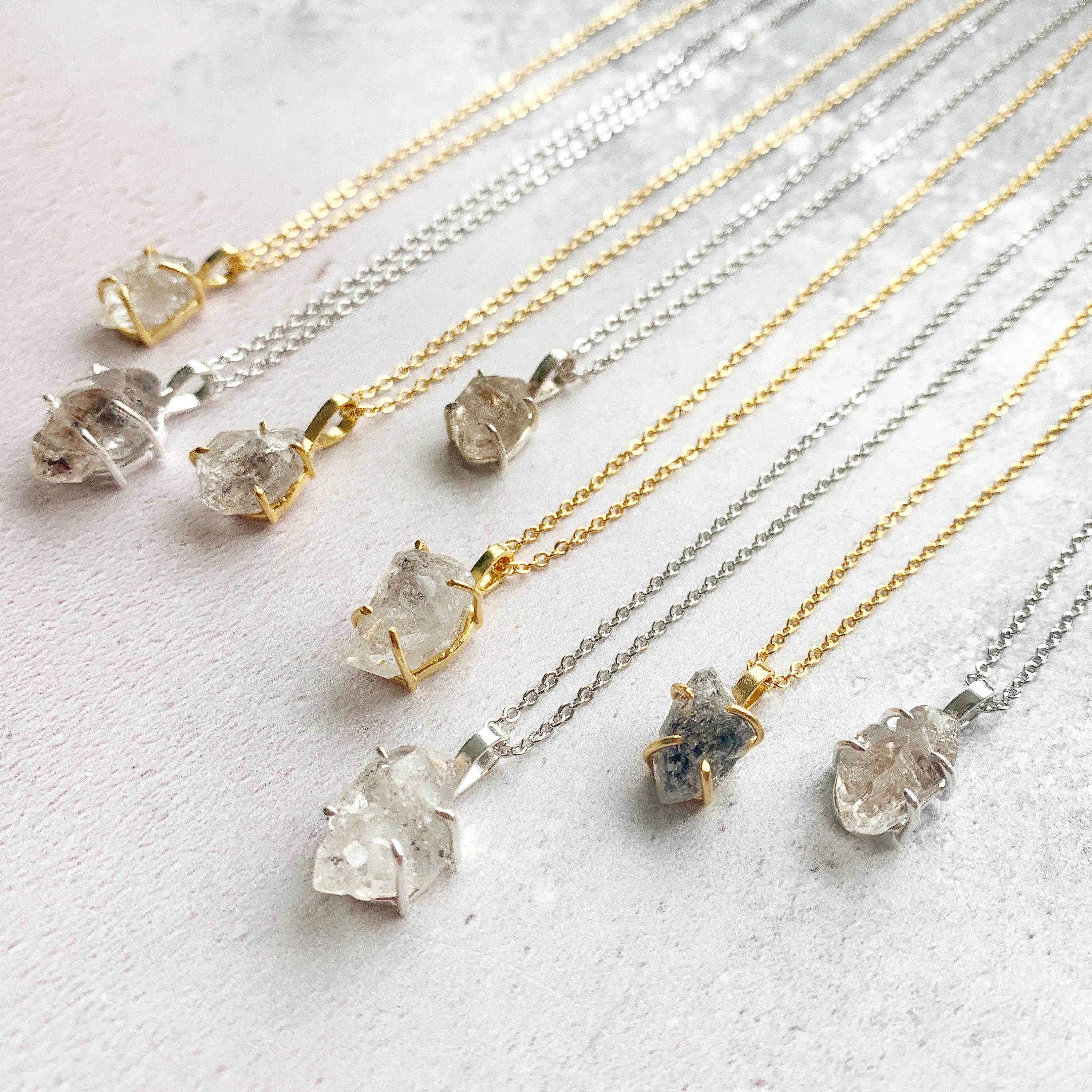 Herkimer Diamond Personalised Necklace 