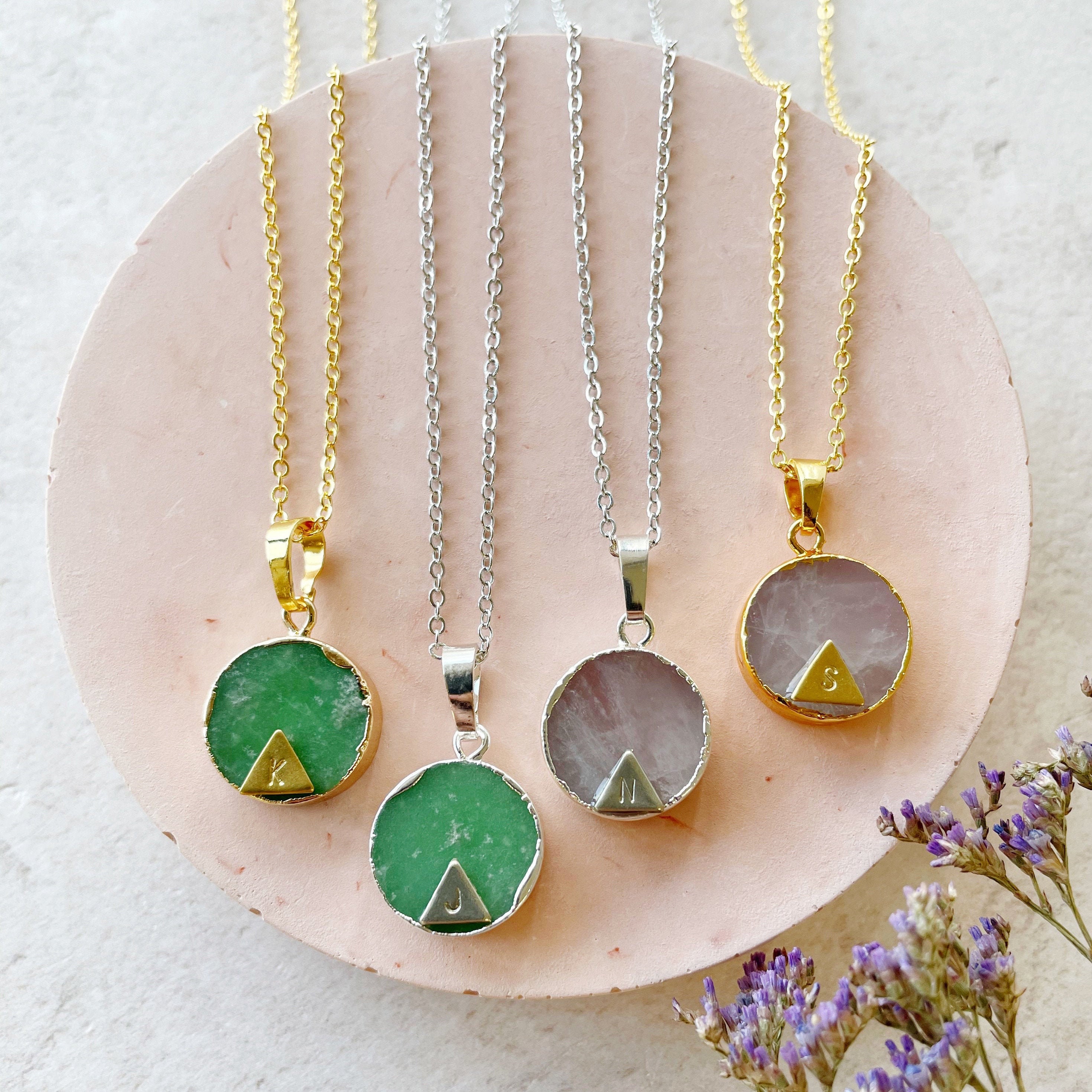 Harmonia Personalised Gemstone Necklace Etsy