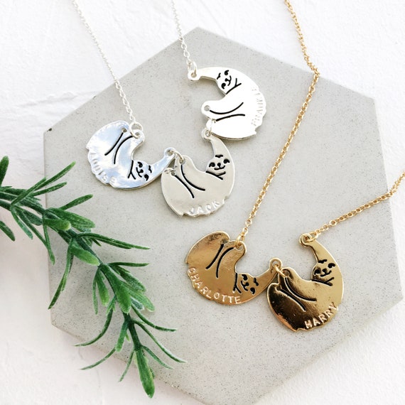 personalised baby necklace for mum