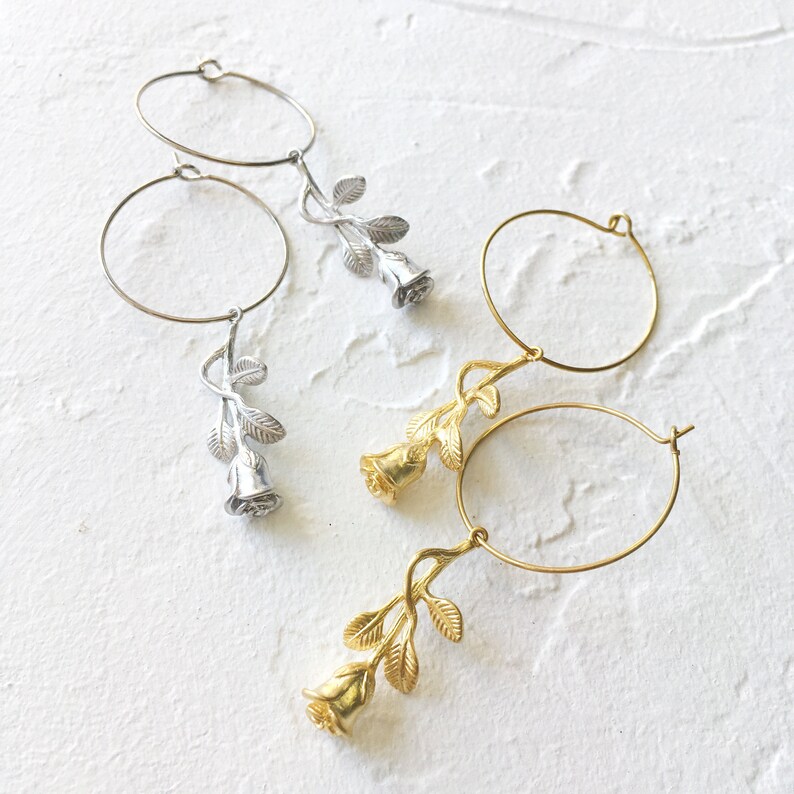 Rose Necklace And Earrings Gift Set