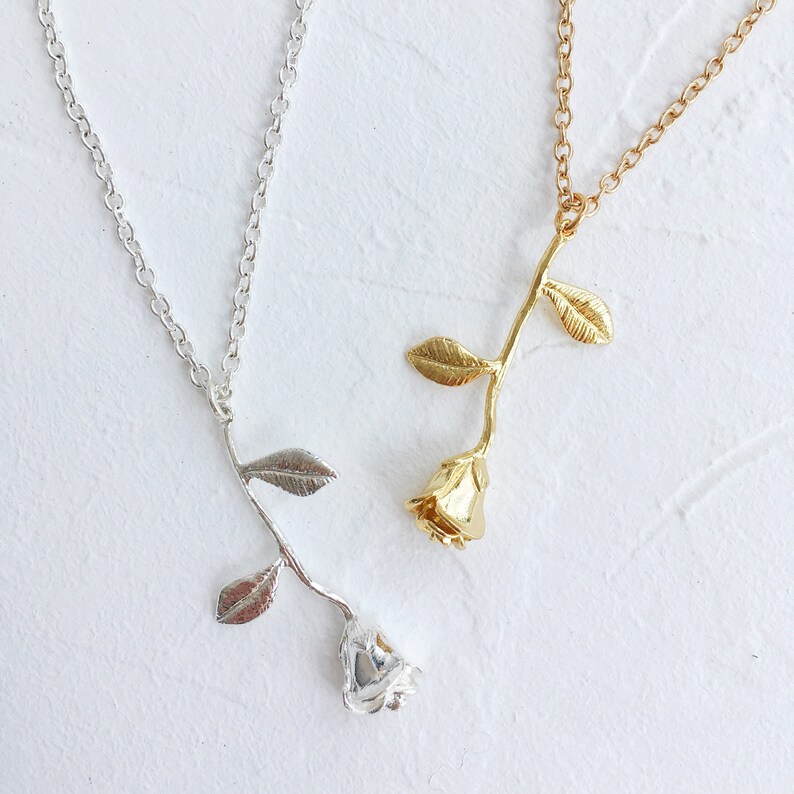 Rose Necklace And Earrings Gift Set