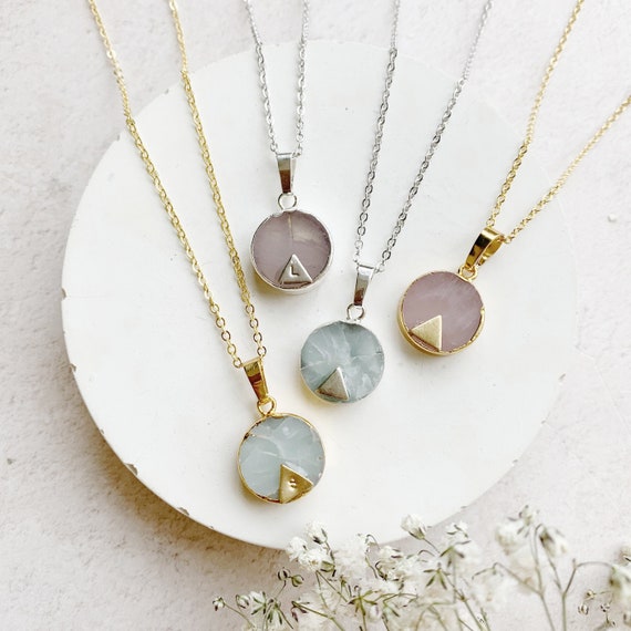 etsy gemstone necklace