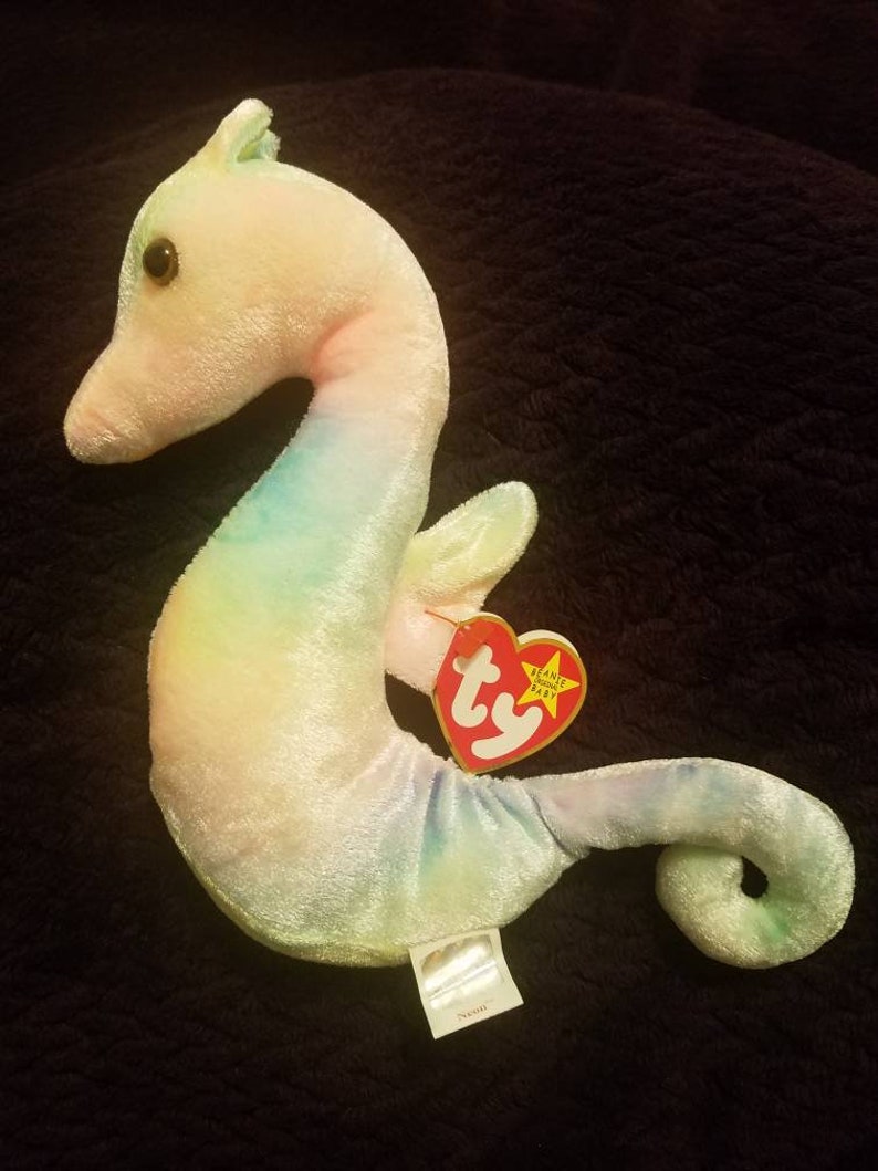 neon beanie baby