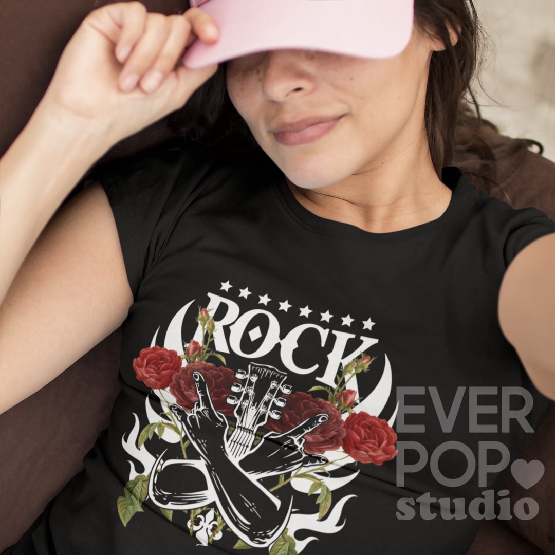 Rock Graphic Tee Rock N Roll Shirt Rock and Roll Tees - Etsy