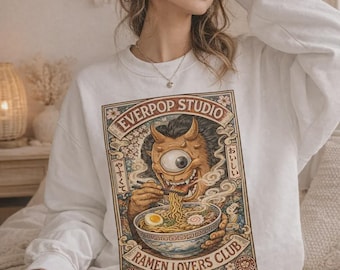 Japanese One Eye Demon Ramen Graphic Tee Shirt, Hoodie Sweatshirt